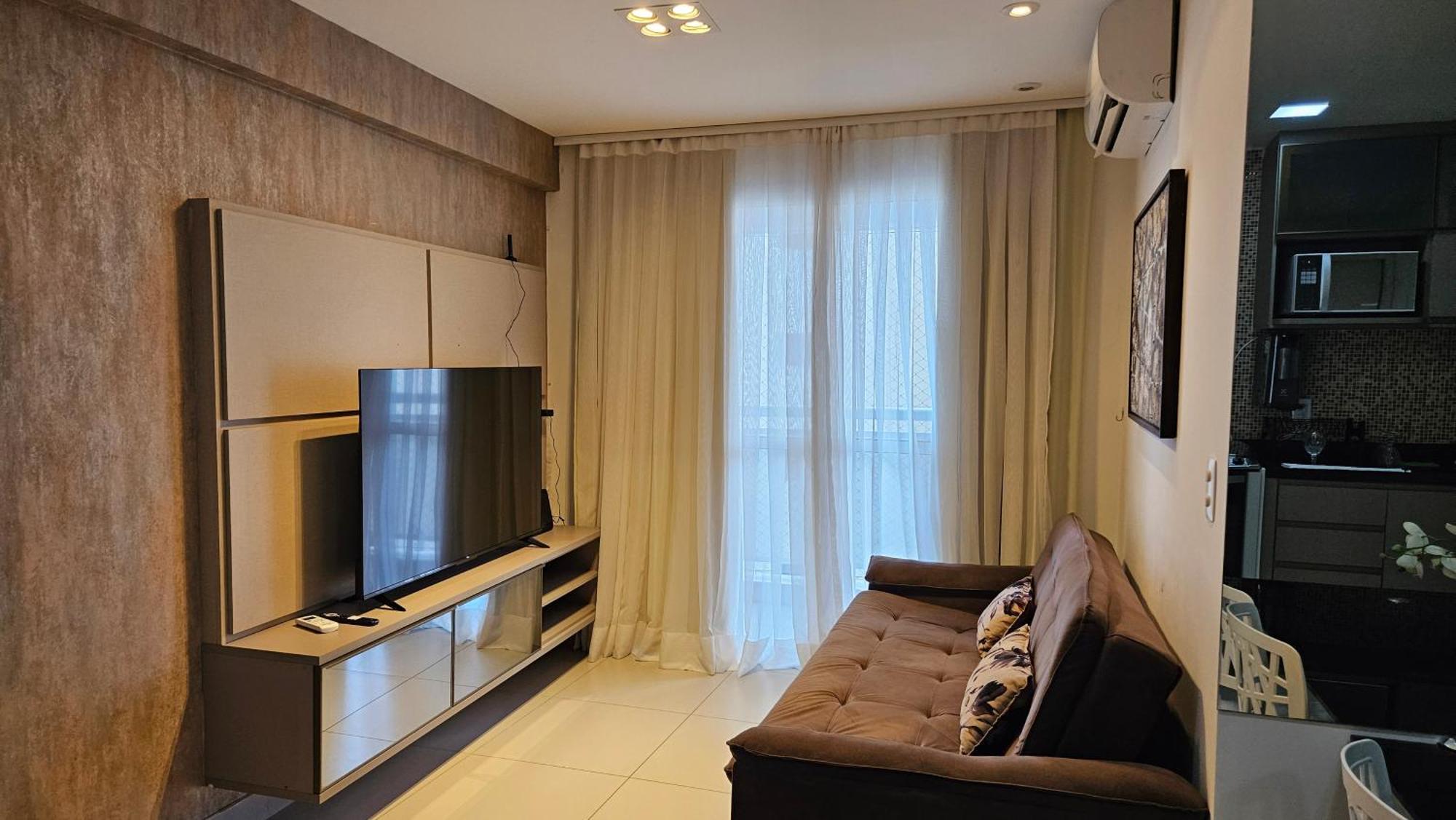 Apto Com Excelente Vista O Mar Apartamento *